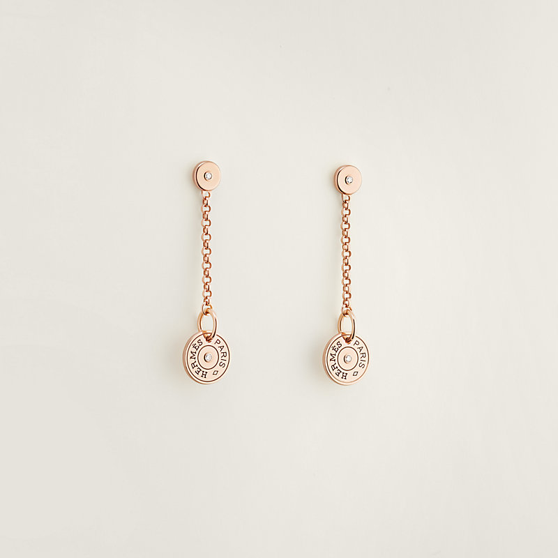 Boucles d'oreilles Hermès Ex-Libris | Hermès France